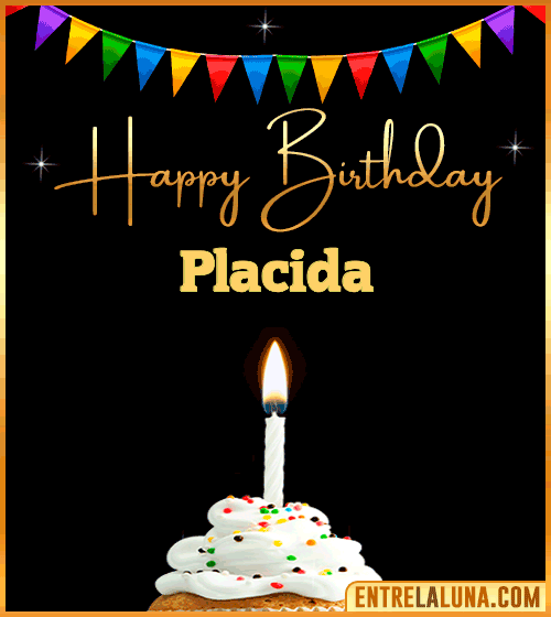 GiF Happy Birthday Placida